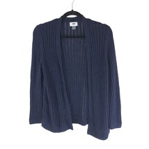 Old Navy Womens Cardigan Sweater Open Front Open Knit Navy Blue M - £5.41 GBP