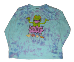 Nickelodeon Rugrats Blue &amp; Purple Tie Dye Long Sleeve Shirt 2XL - £7.77 GBP