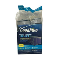 NEW Goodnites TRU-FIT Boy Real Underwear Starter Pack Large L XL - $55.00