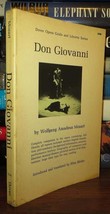 Wolfgang Amadeus Mozart DON GIOVANNI  1st Edition Thus 1st Printing - £68.47 GBP