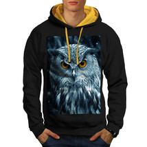 Wild Looking Owl Sweatshirt Hoody Mother Nature Men Contrast Hoodie - $23.99