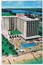Florida Postcard Miami Beach Lifters Marco Polo Tennis &amp; Resort Motel - £2.35 GBP