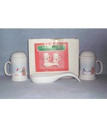 House of Lloyd Goose Bearies Stove Set Salt &amp; Pepper Spoon Rest 1989 wit... - $9.00