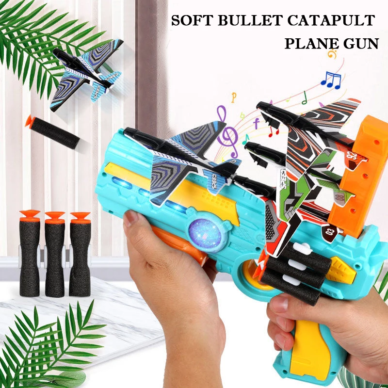 Sporting Catapult Airplane A Toy Airplane Launcher Shooting Sportings Board Game - £35.55 GBP