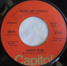 Andy Kim ‎– Rock Me Gently, Vinyl, 45rpm, 1974, Very Good condition - £3.08 GBP