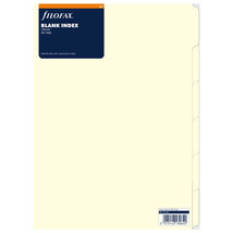 Filofax Filofax Blank A4 Index Refill 6 pk (Cream) - $33.66