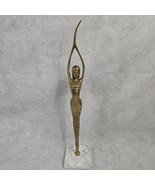 Karl Hagenauer Style Nude Woman Vtg Sculpture MCM Brass Art Deco Balleri... - £111.71 GBP