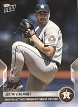 Justin Verlander  2022 Topps Now PCA AL Outstanding PitcherOf The Year #PCA-7 - £9.20 GBP