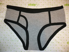 Rue 21 Women&#39;s Bikini Panties X-LARGE Gray With Black Trim  New - $10.69