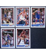1992-93 Topps Series 1 New Jersey Nets Team Set Of 5 Basketball Cards - $2.00