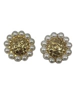 Chanel Women&#39;s Earrings Base Metal Gold Plated 399079 - £631.27 GBP