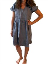 Ee:some puff sleeves and back tie dress in Denim - £30.83 GBP