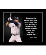 Rare Derek Jeter Inspirational Baseball Quote Poster, Unique Motivationa... - £15.71 GBP+