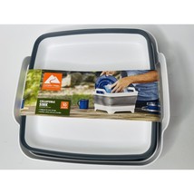 Camping Kitchen Sink Portable Collapsible Basin Ozark Trail Plastic Silicone - $15.12