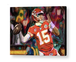 Framed Abstract Patrick Mahomes Art Print Limited Edition w/signed COA - £15.30 GBP