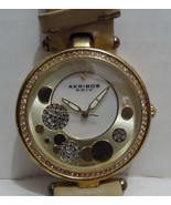 Akribos Women&#39;s Watch Diamond Ornate Dial Sapphire Crystal - $8.68