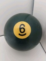 Vintage Replacement #6 Billiard Pool Ball Standard Regulation 2 1/4&quot; Diameter - £7.60 GBP