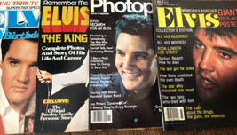 Lot De 4 Elvis Presley Collector Magazines 1 Avec Affiche - £12.59 GBP