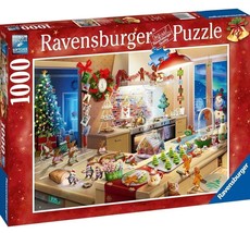 NEW Ravensburger 1000 piece Puzzle MERRY MISCHIEF Holiday Baking Christmas 2023 - £50.80 GBP