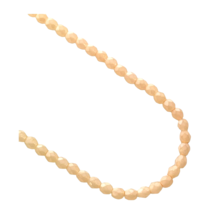 100 Peach Opal Vintage Finish Preciosa Czech Fire Polished Glass Faceted Beads - £3.94 GBP