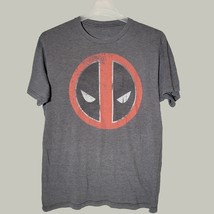 Deadpool Shirt Mens XL Marvel Comics Gray Short Sleeve Casual  - $14.45