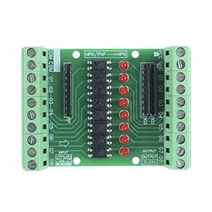 Dongker Optocoupler Isolation Board,Dc 3.3V 5V Pnp Npn 8-Channel Signal - $41.99