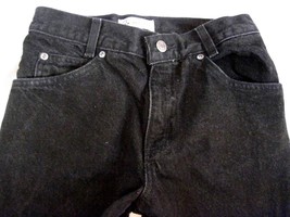 Boy Size 10 Husky Arizona Black Jeans Relaxed Fit Inseam 23"  5 Pocket Cotton - £10.87 GBP