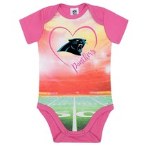NFL Carolina Panthers Bodysuit Stadium Design Pink Size 3-6 Month Gerber - £11.98 GBP