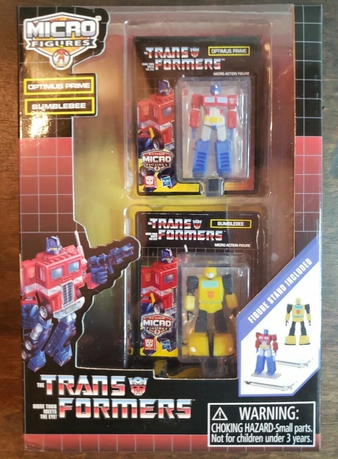 Primary image for Micro Transformers Figures Starscream & Optimus Prime w Stand NEW
