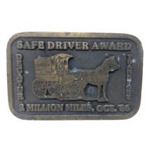 VTG Decatur Transportation 2 Million Miles Safe Driver Award 1986 Belt Buckle - £50.59 GBP