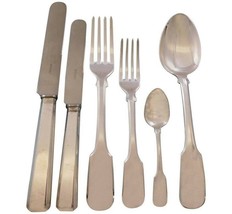 1810 Italian 800 Silver Flatware Set for 12 Service 77 pieces fitted box Dinner - £5,833.98 GBP