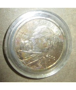 2000 P Sacagawea One Dollar US Liberty Gold Color Coin Smooth Edge no Wr... - $2,089.95 MXN