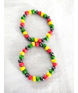 Rasta Red Yellow Green and Hematite Beads on Stretch Elastic Set of 2 Br... - €6,86 EUR Rasta Red Yellow Green and Hematite Beads on Stretch Elastic Set of 2 Br... - €6,86 EUR