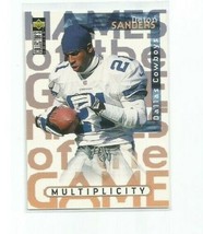 Deion Sanders (Dallas Cowboys) 1997 Upper Deck Collector&#39;s Choice Multiplicity - £3.98 GBP