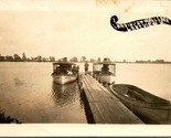 Vtg Vero Foto Cartolina RPPC 1907-17 Kruxo Atterraggio Su Muro Lago Lake... - $11.23