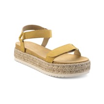 Sun Stone Womens 6.5 M Yellow Rylaan Strappy Platform Sandals NIB IE5 - $462.76 MXN
