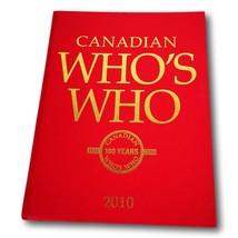 Canadian Whos Who 2010 Red HC Biography Genealogy Toronto Grey Publishing - $98.95