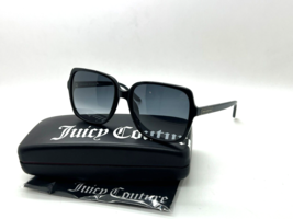 NEW JUICY COUTURE SQUARE SUNGLASESS JU618/G/S 807 BLACK 57-18-140MM FRAME - $38.78