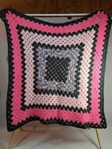 Vtg Granny Square Chair Throw 28 inches × 29 inches - £32.12 GBP