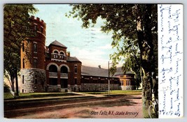 Postcard State Armory Glen Falls New York NY UDB - £3.93 GBP