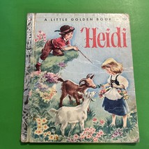 Heidi- A little golden book by Johanna Spyri 1954 Vintage Childrens Book - £3.98 GBP