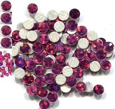 HOLOGRAM SPANGLES Hot Fix  ROSE  Iron on  10mm   2 gross  288 pieces - $6.92