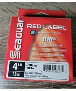 Seaguar Red Label 100% Fluorocarbon Fishing Line 200yd 4lb Clear - $59.28