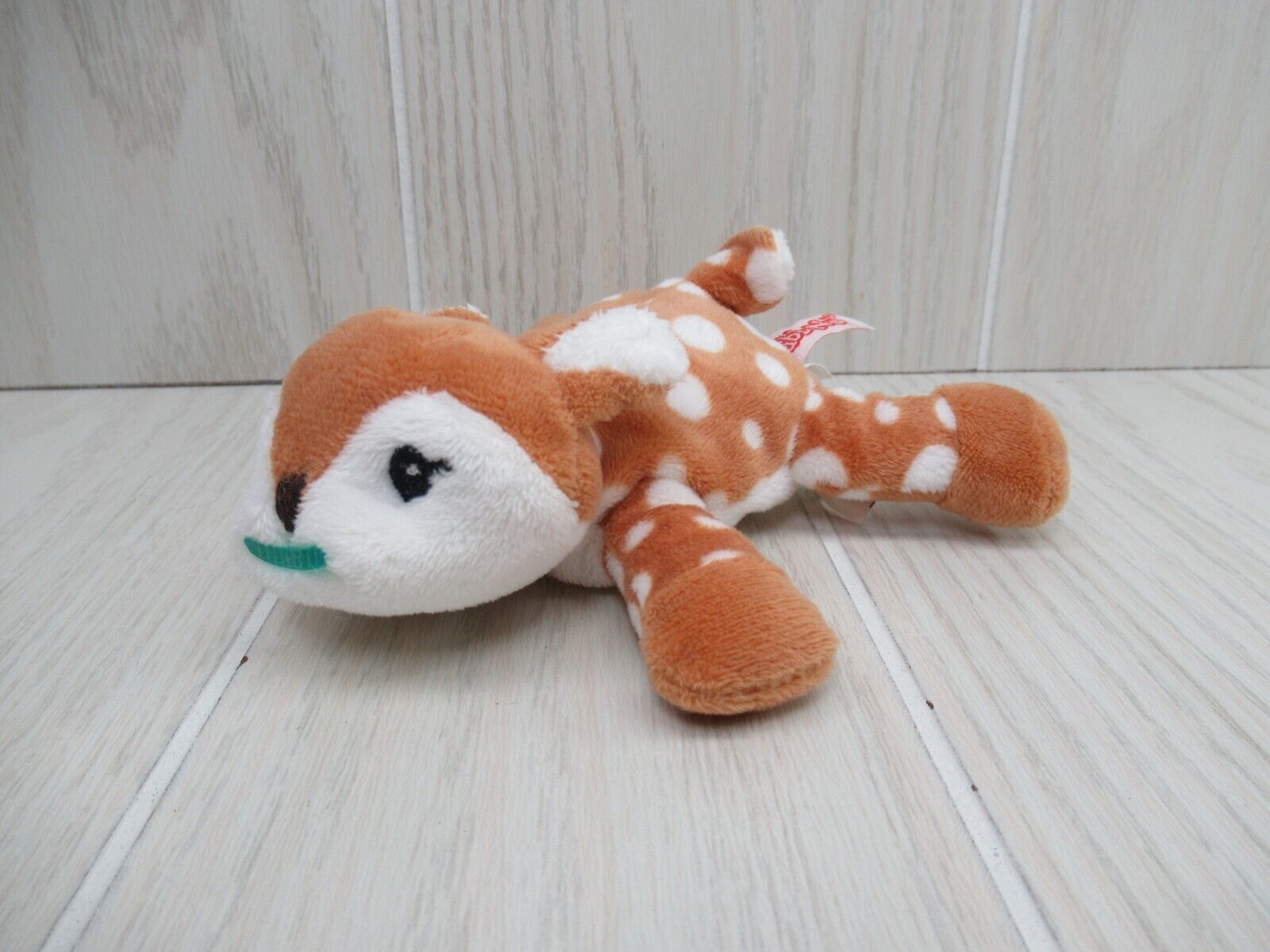 Wubbanub deer Amber fawn small mini plush baby toy NO pacifier Mary Meyer USED - $12.86