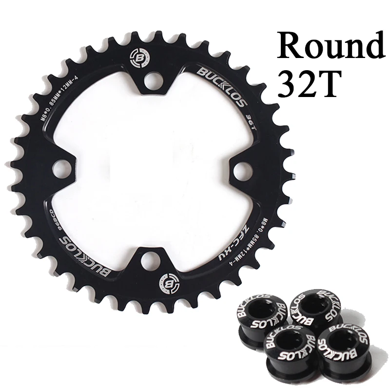 BUCKLOS 96BCD Chainring Narrow mtb chain ring 32T 34T 36T 38T Oval/Round chainwh - £139.08 GBP
