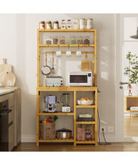 FORABAMB Bakers Rack with Power Outlets, 8-Tier Microwave Stand, Kitchen... - $485.99