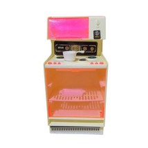VTG 1978 Mattel Barbie Dream House Pink White Stove &amp; Microwave Oven Pans Rack - £14.13 GBP