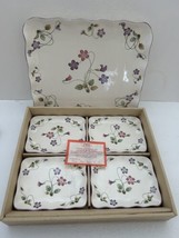 Andrea by Sadek Porcelain Floral Theme Plate Set of 5 - £79.34 GBP