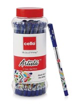 25 Bolígrafos Frasco Tinta Azul Cello Artista Bolígrafo Oficina Escuela ... - £15.92 GBP