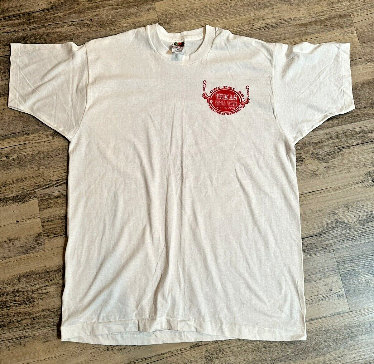 Primary image for VTG Texas Tech Vs Texas Civil War 90s Chi Psi Single Stitch T-Shirt XL Cotton